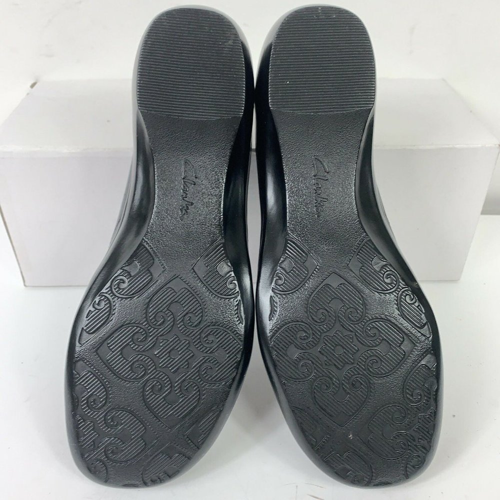 Clarks 84633 Blue Leather Slip On Loafer Wm Sz 7N - Picture 7 of 10